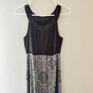 The Limited Gray Paisley Floor Length Dress
